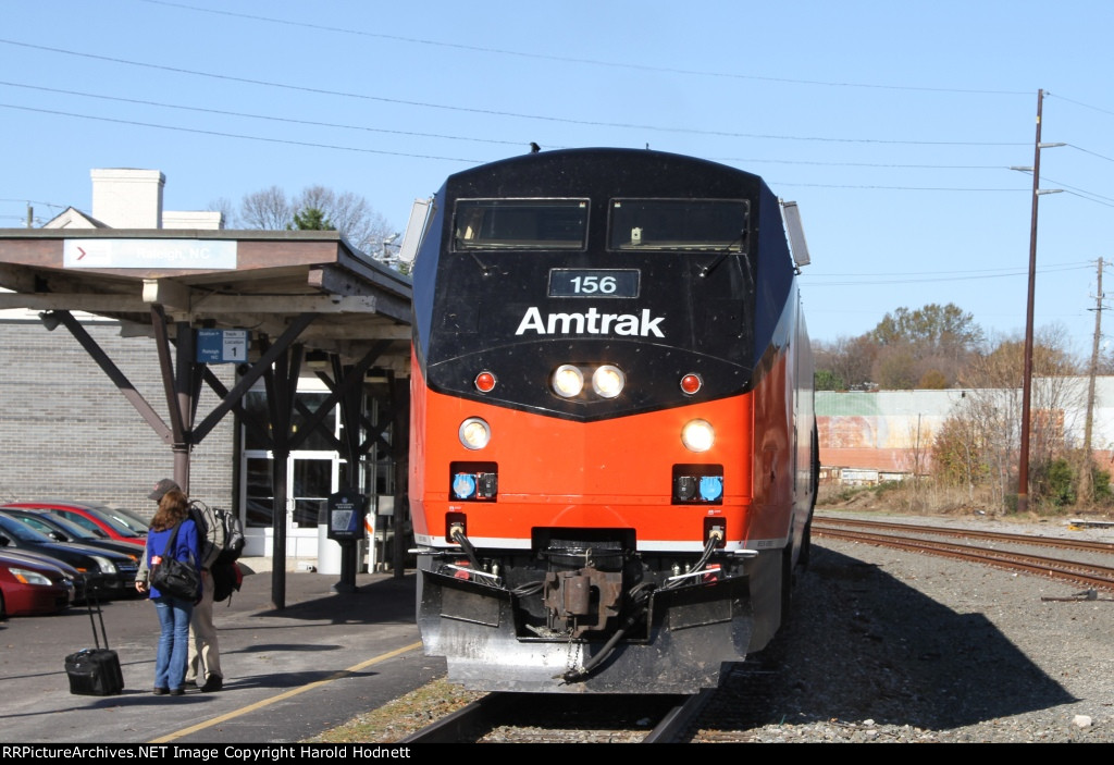 AMTK 156 at the station